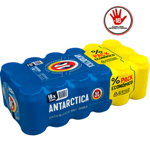 Cerveja Antarctica Pilsen Lata 350ml CX com 18 R$ 52,02 a unidade sair por: