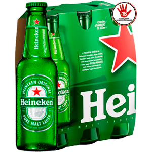 Cerveja Heineken Long Neck 330ml CX com 6 R$35,94 a unidade sai por: