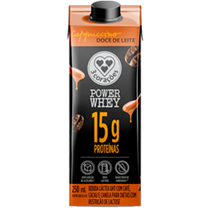 Bebida 3 Corações Power Whey 250ml
