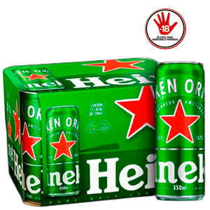 Cerveja Heineken Lata 350ml CX com 12 R$57,48 a unidade sai por: