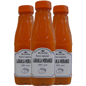 Suco Natural Laranja Morango 450ML