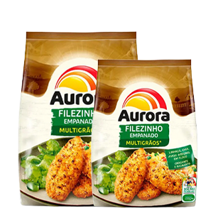 Filé De Frango Empanado Aurora Multigrãos 275G