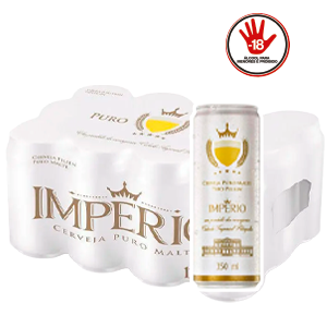 Cerveja Imperio Puro Malte Lata 350ML CX com 12 R$33,48 a unidade sai por: