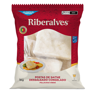 Posta Bacalhau Riberalves Saithe Dessalgado 1Kg