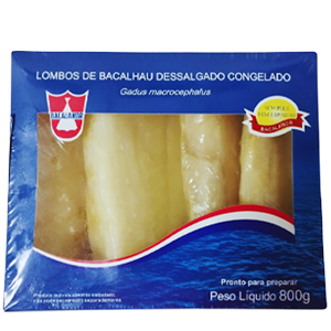 Lombo Bacalhau Bacalanor Macro Dessalgado 800G