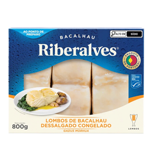 Lombo Bacalhau Riberalves Morhua Dessalgado 800G
